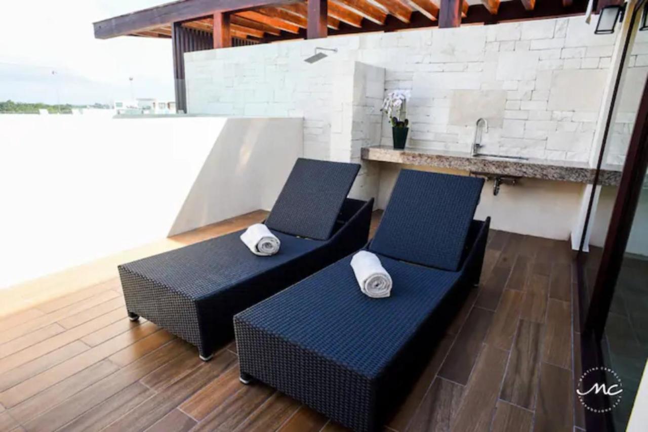 Apartmán Penthouse Blue Luxury La Veleta Tulum Exteriér fotografie