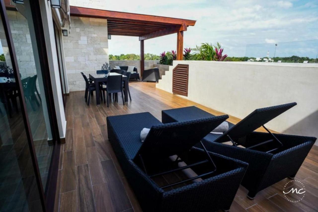 Apartmán Penthouse Blue Luxury La Veleta Tulum Exteriér fotografie